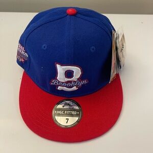 Brooklyn Blue and Red Fitted Cap